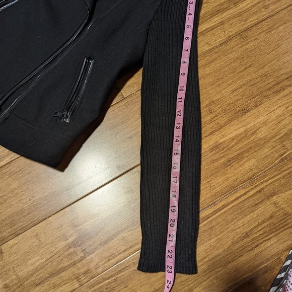 Banana Republc Factory Wool Blend Moto Bike Jacket/Coat - Picture 12 of 14